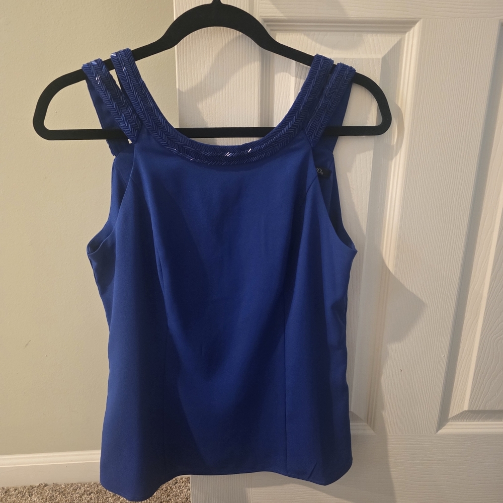 XOXO Royal Blue Beaded Strap Camisole